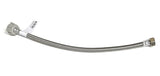 16 in Toilet Water Supply Connector Line Braided Stainless Steel Toilet Supply Line - 1/2" Female Iron Pipe Thread x 7/8 Female Ballcock Thread