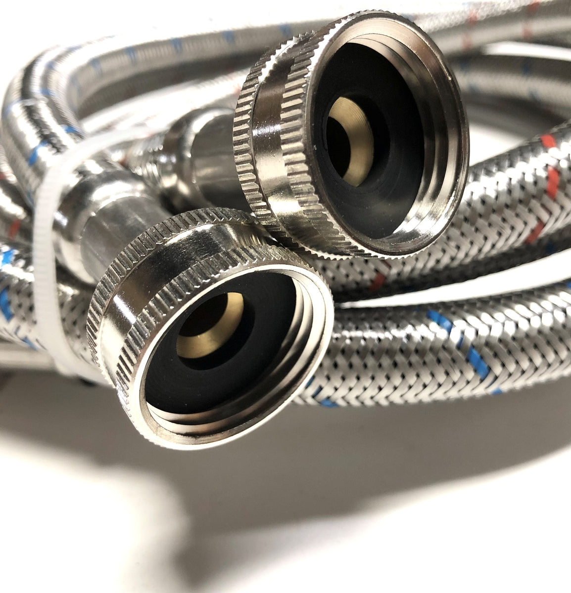 2Pack Commercial Grade Premium Stainless Steel Washing Machine Hoses