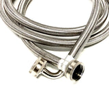 Shark Industrial Steam Dryer Installation Kit - 6FT Stainless Steel Braided Hose with 3/4" FHT 90 Degree Elbow and 1FT Inlet Hose 3/4" FHT with Y-adapter