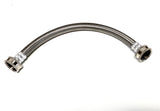 Shark Industrial Steam Dryer Installation Kit - 6FT Stainless Steel Braided Hose with 3/4" FHT 90 Degree Elbow and 1FT Inlet Hose 3/4" FHT with Y-adapter