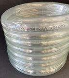 3/8” ID x 1/2” OD x 10 Ft. Clear PVC tubing. Aquarium, water line, or beverage dispenser replacement.