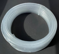 11/16” ID x 13/16” OD x 50Ft. Clear PVC tubing. Aquarium, water line, or beverage dispenser replacement.