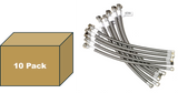 10 PK Faucet Water Supply Connector  - 16" Long 3/8 Female Comp x 1/2 FIP
