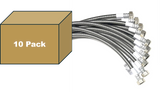 10 PK Faucet Water Supply Connector  - 30" Long 3/8 Female Comp x 1/2 FIP