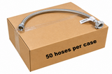 Case QTY - 50 x 20in Toilet WaterSS Braided Supply Connector Line - 1/2" Female Iron Pipe Thread x 7/8 Female Ballcock Thread