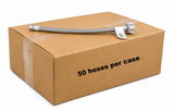 Case QTY - 50 x 12 Inch Toilet Water Supply Connector Line Braided Stainless Steel - 3/8 Female Compression Thread x 7/8 Female Ballcock Thread