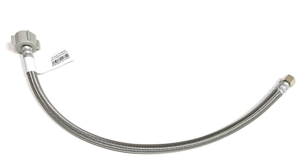 20 inch Toilet Water Supply Connector Line Braided Stainless Steel, Toilet Supply Line - 1/2" Female Iron Pipe Thread x 7/8 Female Ballcock Thread