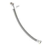 Case Qty - 50 x16 Inch Stainless Steel Braided Faucet Supply Line - 1/2" Female Iron Pipe (FIP) Thread for both ends