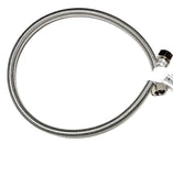 Case Qty - 30x 30inch Stainless Steel Braided Faucet Supply Line - 1/2" Female Iron Pipe (FIP) Thread for both ends