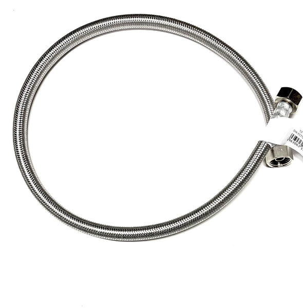 30 Inch Toilet Water Supply Connector Line Braided Stainless Steel, Toilet Supply Line - 1/2" Female Iron Pipe (FIP) Thread for both ends