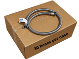 Case Qty - 30 x 36 Inch Stainless Steel Braided Faucet Supply Line - 1/2" Female Iron Pipe (FIP) Thread for both ends