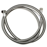 Case Qty - 20 x 72 Inch Stainless Steel Braided Faucet Supply Line - 1/2" Female Iron Pipe (FIP) Thread for both ends
