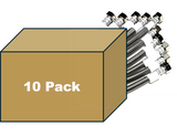 10 PK Faucet Water Supply Connector - 72" Long  1/2" FIP x 1/2" FIP