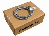 Case Qty - 20 x 72 Inch Stainless Steel Braided Faucet Supply Line - 1/2" Female Iron Pipe (FIP) Thread for both ends