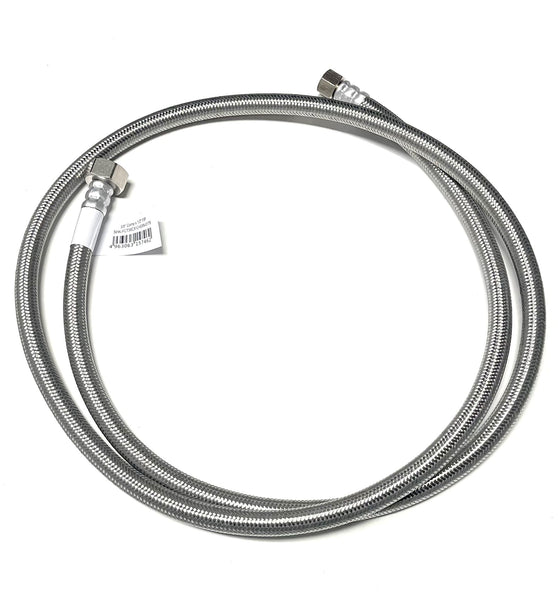 60 Inch Faucet Water Supply Connector Line Braided Stainless Steel, Faucet Supply Line - 3/8 Female Compression Thread x 1/2 Female Iron Pipe Thread