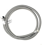 72 Inch Faucet Water Supply Connector Line Braided Stainless Steel, Faucet Supply Line - 3/8 Female Compression Thread x 1/2 Female Iron Pipe Thread