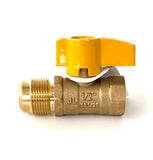 Straight Brass Gas Ball Valve – Flare x FIP Quarter-Turn Shutoff Valve, UL Listed (5 sizes)