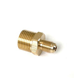 Male Flare x MIP Brass Adapter  – 45° Flare Tube Fitting with for Gas, Fuel & Refrigeration (5 sizes)