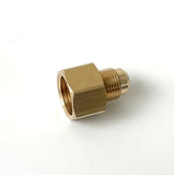 Male Flare x FIP Brass Adapter  – 45° Flare Tube Fitting with for Gas, Fuel & Refrigeration (6 sizes)