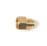 Male Flare x FIP Brass Adapter  – 45° Flare Tube Fitting with for Gas, Fuel & Refrigeration (6 sizes)