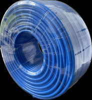 1/2” OD PolyUrethane Tubing x 721 ft. Air line or fuel line replacement. 0 – 125 PSI (blue)