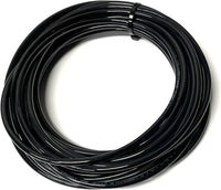 10FT PREMIUM PNEUMATIC PU TUBING for AIR or LIQUID TRANSFER HIGH STRENGTH LIGHT WEIGHT ULTRA SMOOTH AND BIRGHT COLOR RESISTANCE TO ABRASION AND CHEMICAL (OD = 1/4", Black)