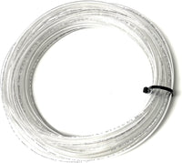 10FT PREMIUM PNEUMATIC PU TUBING for AIR or LIQUID TRANSFER HIGH STRENGTH LIGHT WEIGHT ULTRA SMOOTH AND BIRGHT COLOR RESISTANCE TO ABRASION AND CHEMICAL (OD = 1/4", Clear)