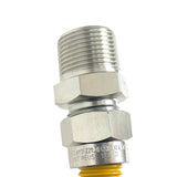 3/8” OD Stainless Steel Corrugated Gas Connector – Yellow Epoxy Coated Flexible Gas Supply Line with 1/2" MIP x 1/2" FIP Fittings for Appliances, Water Heaters, Boilers, Fryers & Stoves (6 lengths)