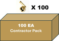 100pack Shark Industrial Premium No-lead brass dishwasher swivel connector elbow fitting 3/8" comp x 3/4" FHT