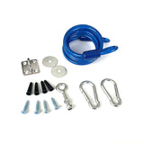3/4" MIP x 3/4" MIP Commercial Gas Connector Kit with Quick Disconnect, Swivel Fittings & Restraining Cable