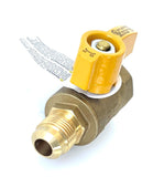 Straight Brass Gas Ball Valve – Flare x FIP Quarter-Turn Shutoff Valve, UL Listed (5 sizes)