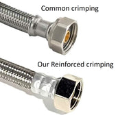 10 PK Toilet Water Supply Connector - 3/8 FIP x 7/8 Ballcock (16 inch)