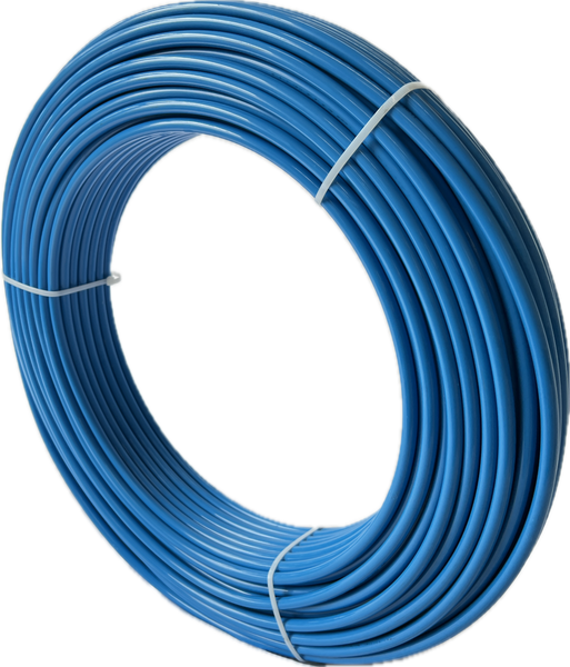1/4” OD Nylon Tubing x 328 ft. Air line or fuel line replacement. 0 – 300 PSI (blue)