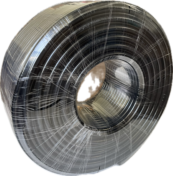 3/8” OD Poly Urethane Tubing x 1148ft. Air line or fuel line replacement. 0 – 125 PSI (black)