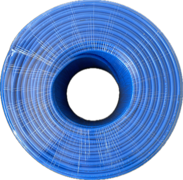 3/8” OD Poly Urethane Tubing x 1148ft. Air line or fuel line replacement. 0 – 125 PSI (blue)