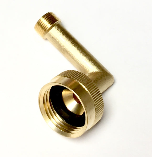 Shark Industrial Premium No-lead brass dishwasher swivel connector elbow fitting 3/8" comp x 3/4" FHT